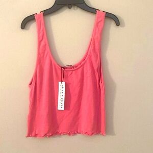 NEW Womans Alice + Olivia Large Pink Tank Top, Retail: $110 Y2K